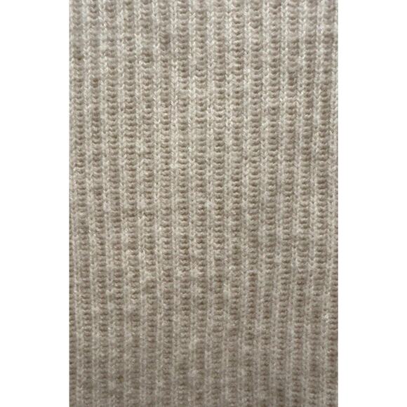 J.Crew Cashmere Sweater Ribbed Crewneck Oversized Women’s Size Medium Cream - Picture 6 of 7